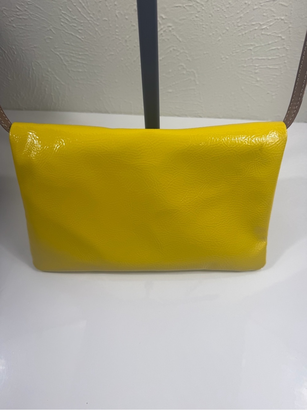 Nine West Yellow Foldover Crossbody Bag NWT - Picture 4 of 9